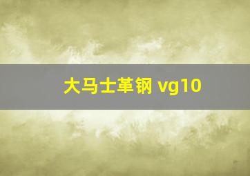 大马士革钢 vg10